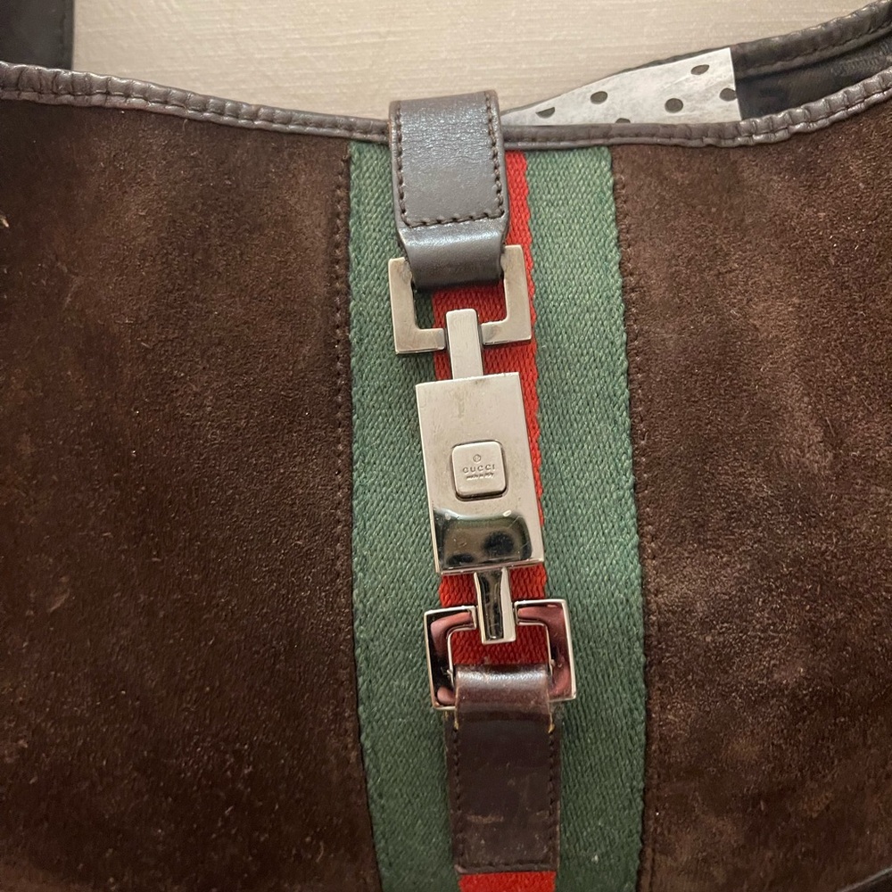 Gucci Jackie Dark Brown Suede Shoulder Bag (year 2000) NO OFFERS, THANK YOU. - Picture 2 of 5